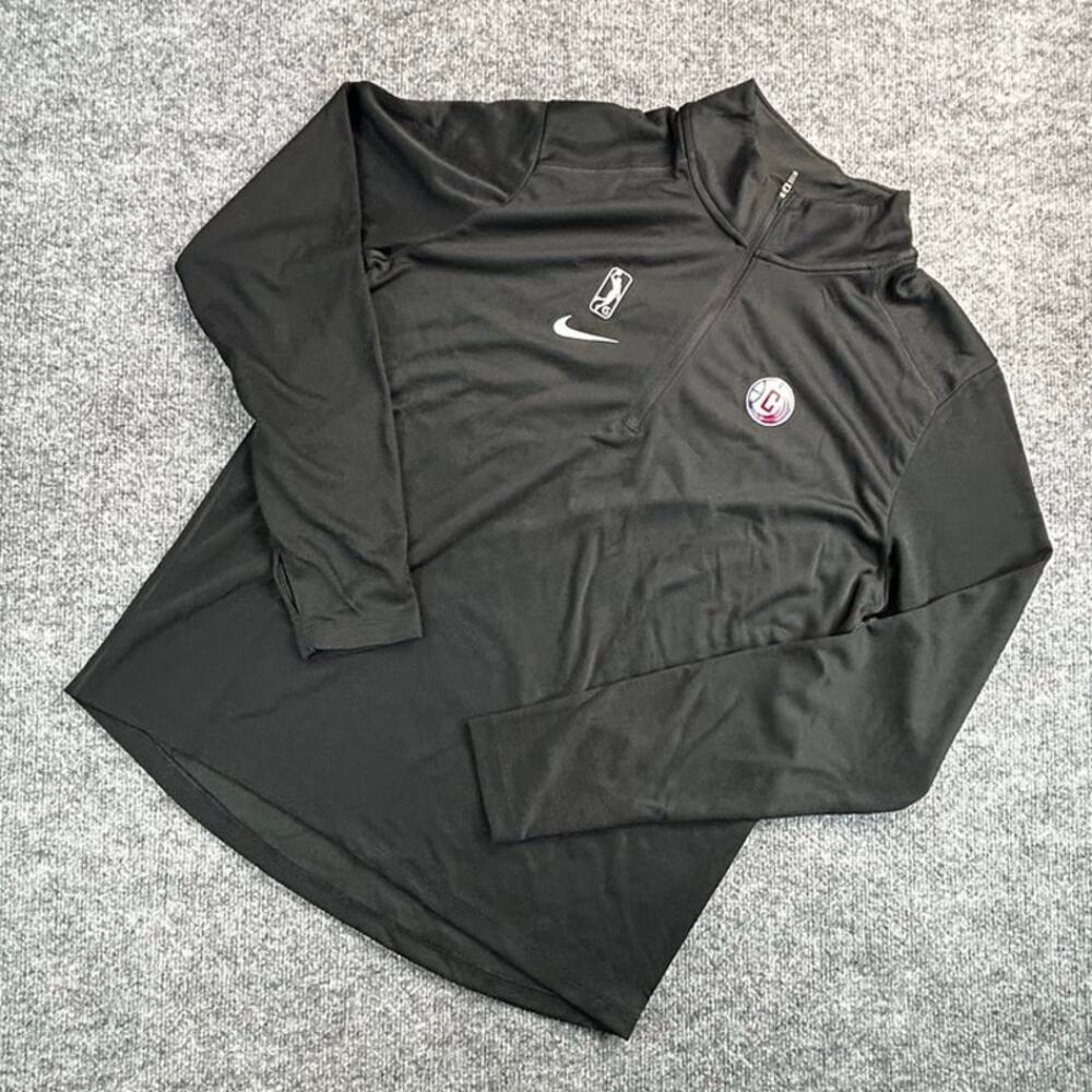 NWT Nike Ontario Clippers NBA G League Men’s L Quarter Zip Pullover Black